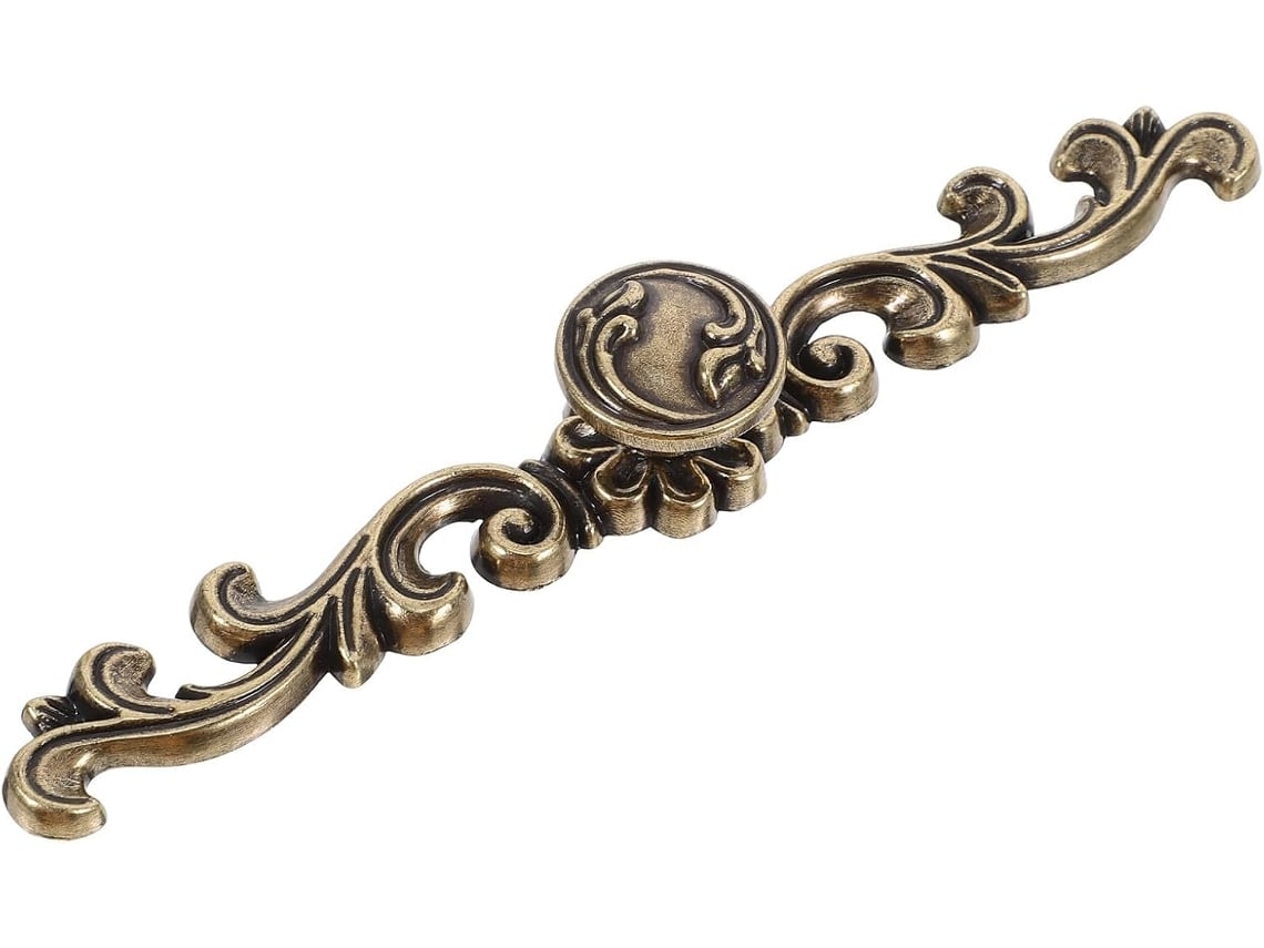 Cabo Longo Vintage Em Liga De Zinco Dourada, 166 Mm | Estilo Europeu