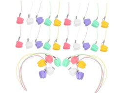 Caixa para Guardar Dentes de Leite de Plástico Multicolorida com 50 Peças para Meninos e Meninas, CHABERLU