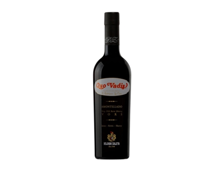 Vinho fortificado DELGADO ZULETA Quo Vadis V.O.R.S. Amontillado Palomino Fino Jerez-Xérès-Sherry Garrafa Medium (0.5 L - 1 Unidade)