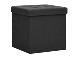 Storage Stool, Storage Stools Vidaxl Preto Tecido (n/a)