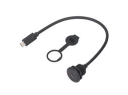 Cabo Adaptador Type C 3.1 Macho Para Fêmea Com Fixação Por Rosca, Carregamento Rápido Pd 60w, 10gbps, 4k 60hz