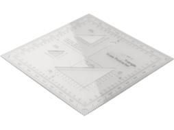 Ferramenta de mapeamento em plástico transparente, ideal para diversos terrenos, com flexibilidade confiável.