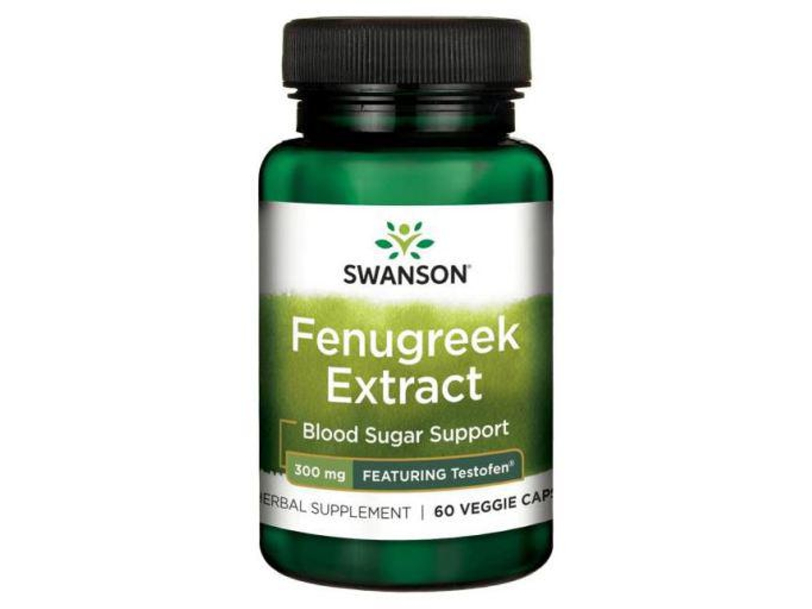 Swanson Testofen Fenugreek Extract 300 Mg 60 Cápsula 55 Gr