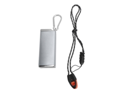 Estuche Impermeable de Aluminio Portátil Multifuncional para Viajes, Camping Y Almacenamiento de Llaveros, Plata