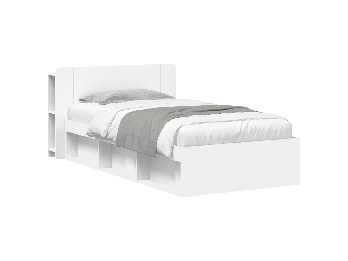 Vidaxl Estrutura de Cama com Armazenamento Branco 80 X 200 Cm
