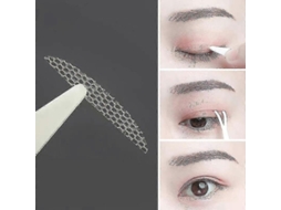 240pcs Fita de Pálpebra Dupla Invisível Adesiva Natural de Tecido para Maquiagem