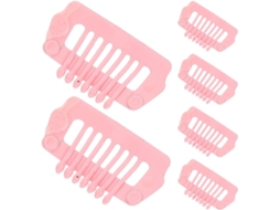 Presilhas De Cabelo Popetpop Cães, 6 Peças, Abs Rosa