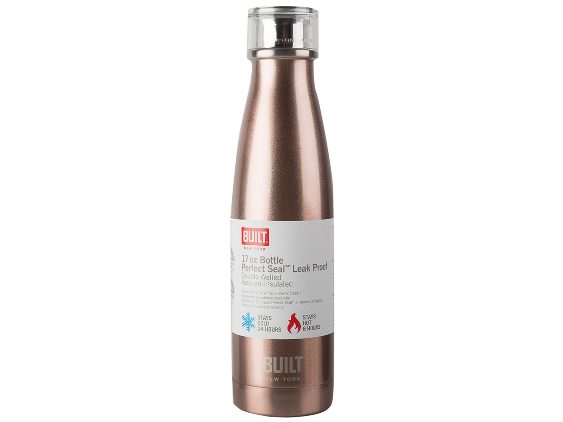 Garrafa Térmica Built Rosa Dourado (500 ml)