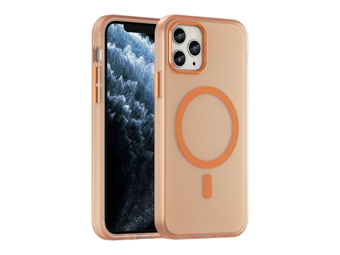Capa Híbrida Translúcida Para Iphone 11 Pro - Tpu E Pc Com Magsafe | Fosca - Laranja