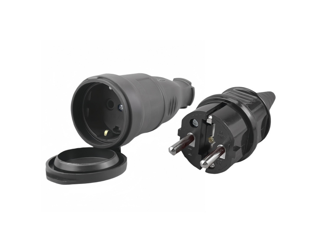 Conector Industrial de Alta Potência Ip44 À Prova D'água, em Borracha, Macho e Fêmea, para Uso em Palcos, com Plugue Europeu BRILVIBERA