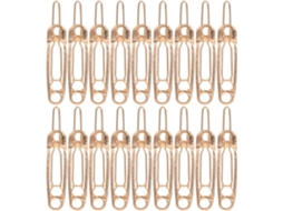 Conjunto de 24 presilhas de cabelo francesas com faixa dourada, leves e elegantes.