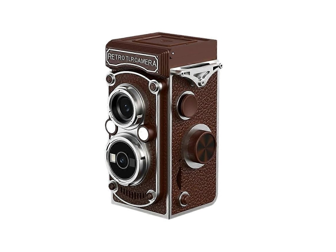Mini Câmara Digital Retro Com Dupla Lente, Ecrã De 1,54 Polegadas, 5mp, Vídeo Fhd 1080p E Flash, Com 64g