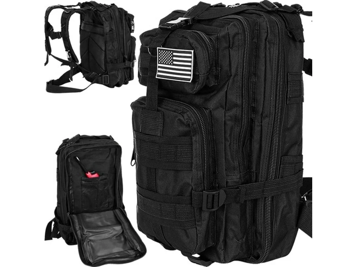 Mochila Turística Pequena Preta 23089 Trizand