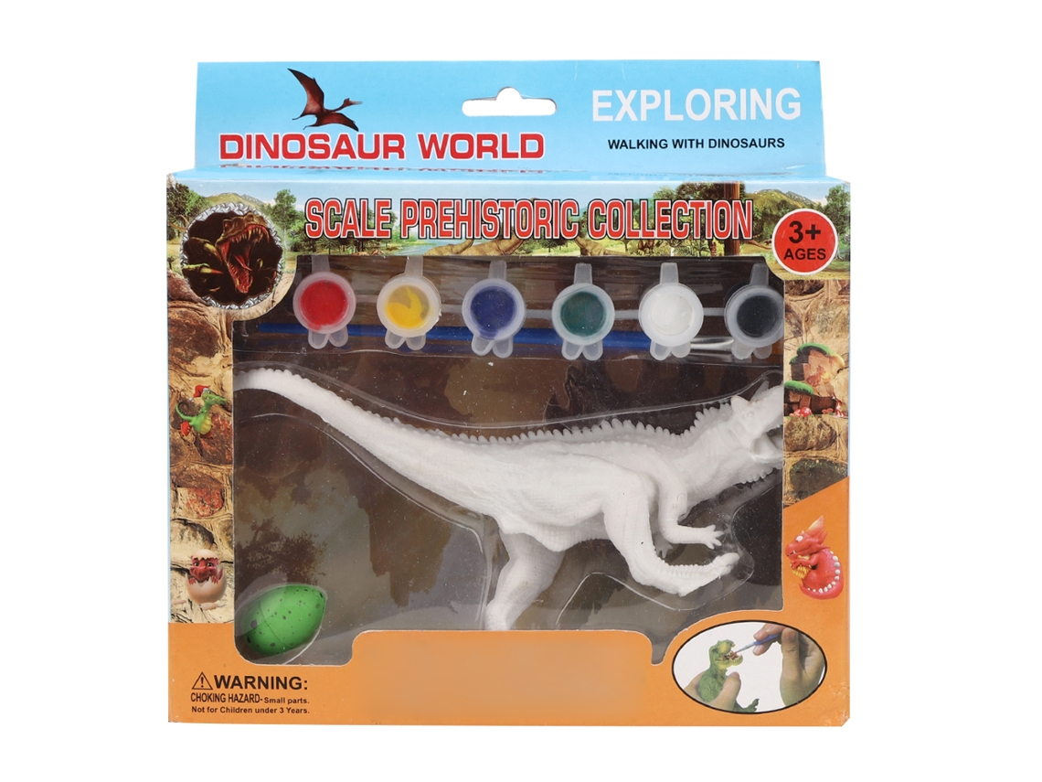 Brinquedo De Dinossauro Para Pintura Diy Ovo De Dinossauro Modelo Simulação Carnotaurus