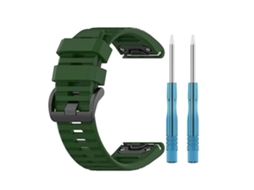 Lurelia Pulseira De Smartwatch Garmin Fenix 6 22 Mm Com Liberação Rápida Em Silicone Verde Exército