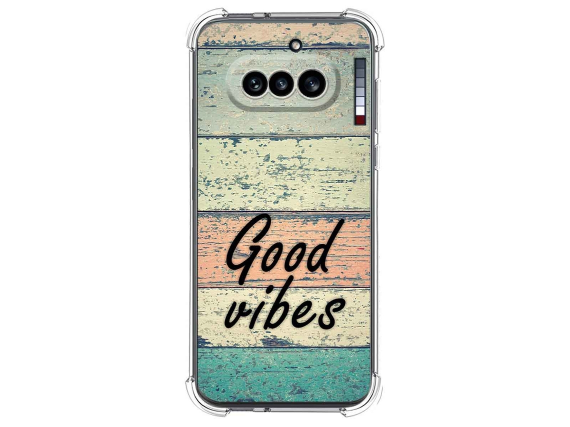 Capa Tumundosmartphone De Silicone À Prova De Choque Para Nothing Phone 4a 5g Com Estampa De Madeira 01 Desenho
