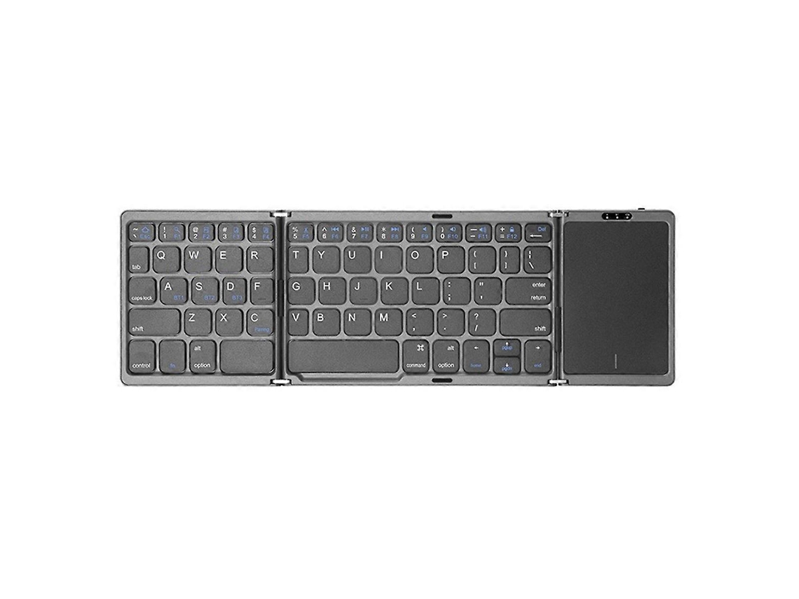 Teclado Dobrável B089t Com Trackpad Para Ios E Windows, Cinza Nostalgia88