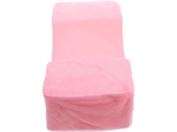 Massageador de apoio para cabeça em espuma viscoelástica rosa, travesseiro para extensão de cílios.