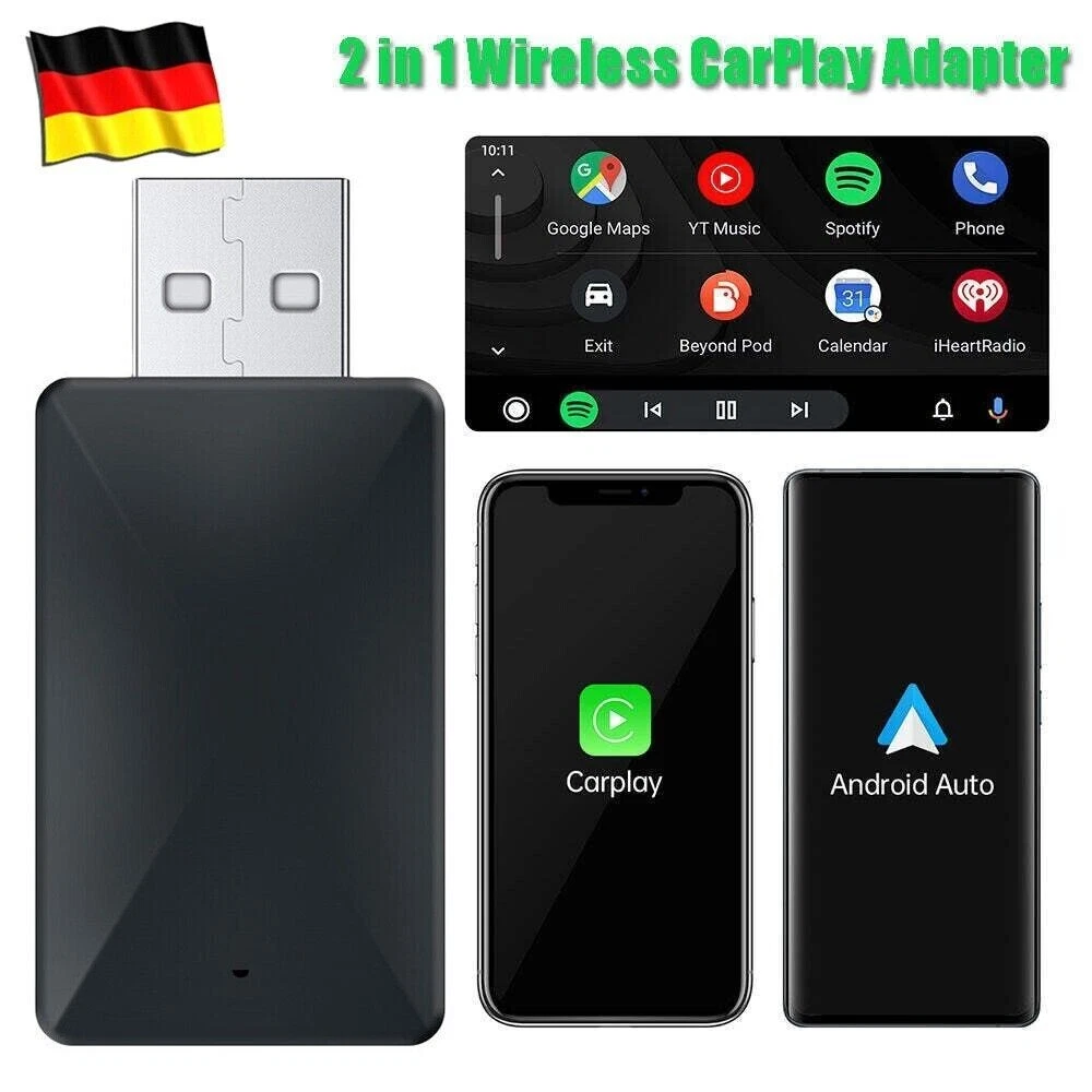 Adaptador Multimedia Wireless Carplay/android Auto Wifi 6 Bluetooth Plugplay
