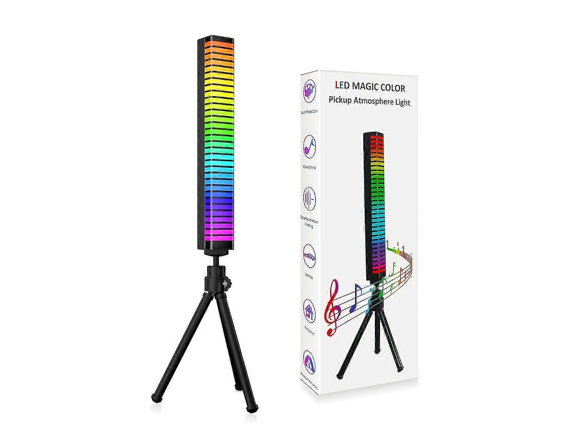 3d Rgb Rhythm Light Colorful Music Ambient Light Table Dimmable Lamp