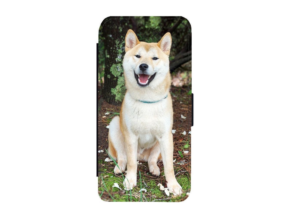 Capa Flip Para Iphone 17 Com Estampa De Cachorro Rindo