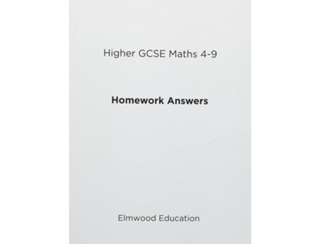 Livro Higher GCSE Maths 4-9 Homework Answers de Michael White (Inglês)
