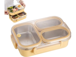 Lancheiras | Recipiente De Aço Inoxidável Para Armazenar Alimentos, À Prova De Vazamentos, Com 3 Com Gokoco