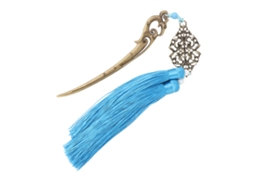 Marcador de Livro Tassel Clássico Chinês Estilo Metal Retro