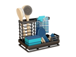 Organizador Multifuncional Para Pia, Elegante, Preto, Moderno, Aço Inoxidável, À Prova De Ferrugem, Antiderrapante, Para Pano De Prato, Para Cozinha E