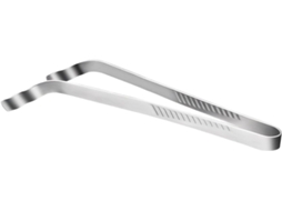 Pinça Para Churrasco De 34cm Em Aço Inoxidável Fabricada 304com Serrilhas Ideal Bifes E Massas Resistente Ao Calor Longa