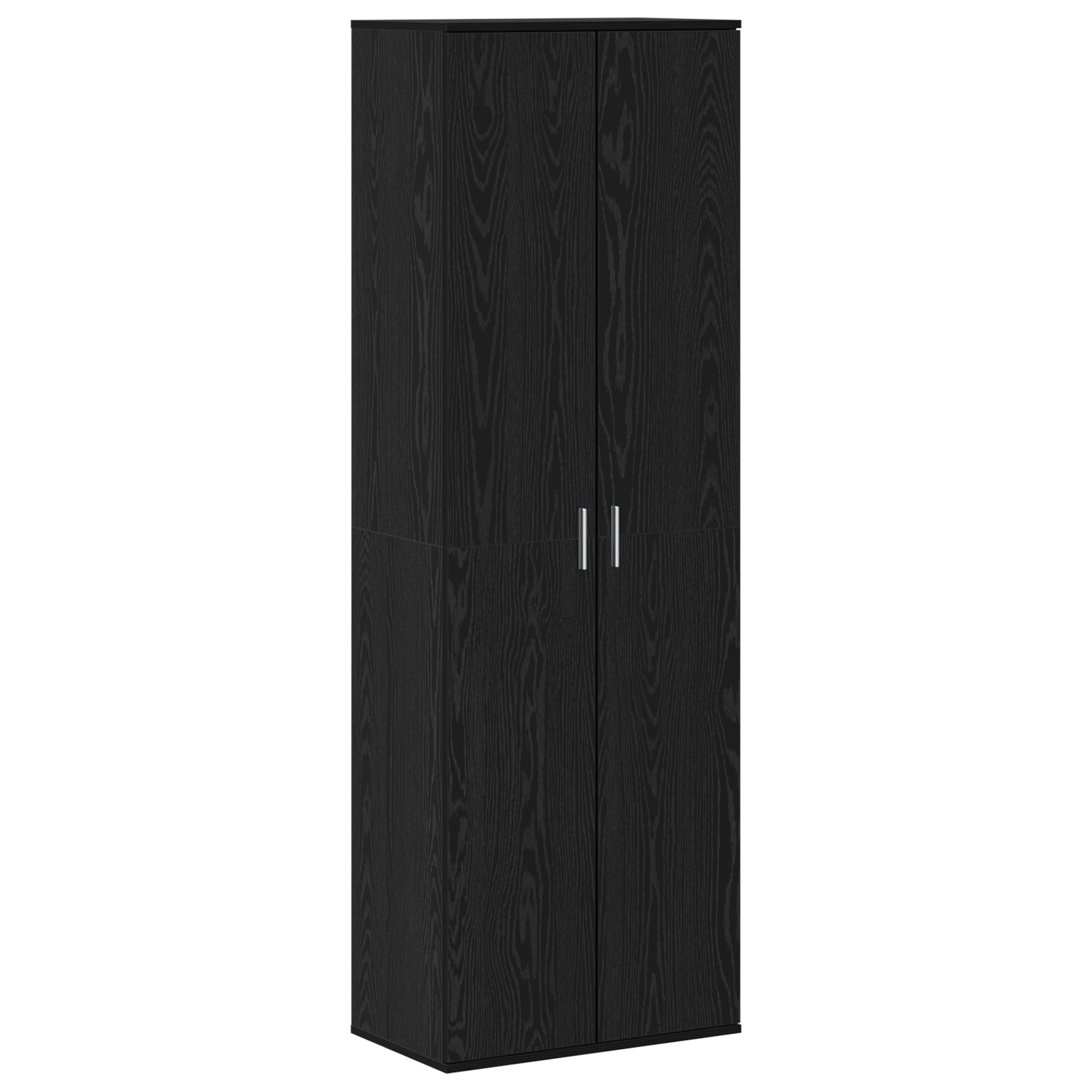 Conjunto 1 Unidade De Armazenamento Vidaxl Preto Derivados De Madeira (60 X 35 X 180 Cm)