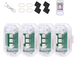 Conjunto De 4 Luzes Led Alto Brilho E Intermitência Rápida Para Drones, Kit De Luzes Navegação, Luzes De Sinalização