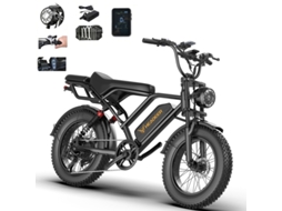 Motos Elétricas AAIRSK Bk20,48v 20ah Bateria, Bicicleta Elétrica Pneus Largos 20x4, Shimano 5 Velocidades Motor 250w Suspensão Total