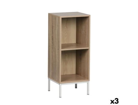 Estantes Moblekit Branco Marrom Metal Madeira Mdf 30 X 29 X 72 Cm (3 Unidades)