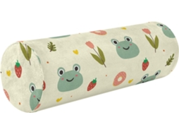 Almofada de Ioga Redonda Pequena para o Pescoço Suporte Ergonômico Ideal Viagens, Casa e Escritório