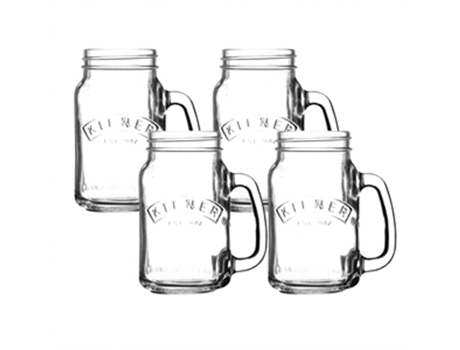 Conjunto de 4 Canecas Kilner 0.4l
