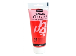 Tinta Acrílica PÉBÉO (Opaca - Vermelho Cádmio - 100ml)