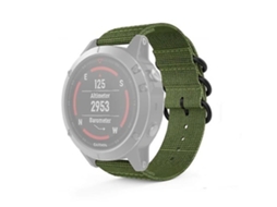 Pulseira De Relógio Lurelia Para Garmin Fenix 5s 20 Mm Três Anéis Nylon Exército Verde