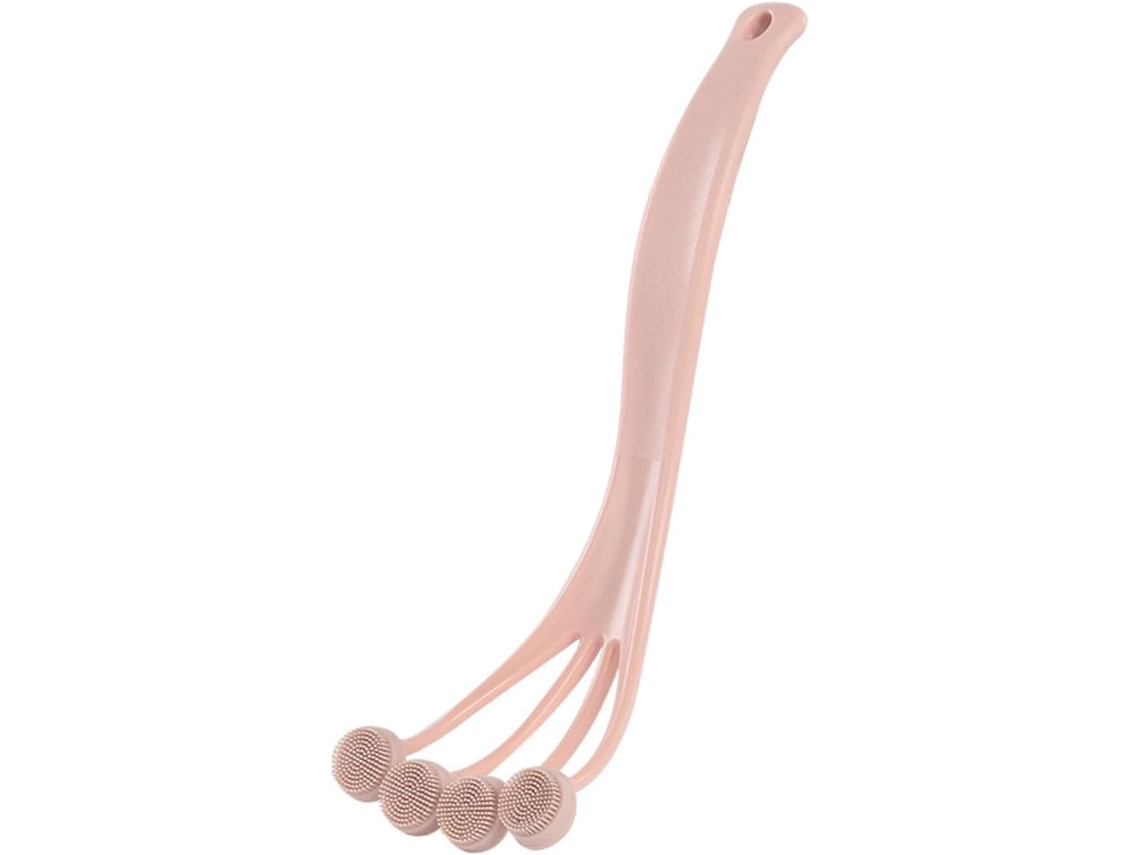 Escova De Banho Aboofan Para Massagem Na Pele E Esfoliação Corporal, Cabo Longo Ergonômico De Plástico Para Facilitar A