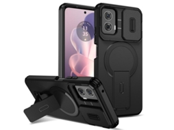 Capa Para Telemóvel Zruxe Compativel Com Motorola Moto G 5g Power 2024 (suporte Magsafe - Proteção Deslizante - Preta)