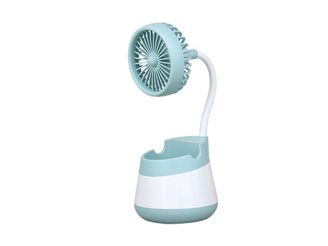 Laxiscreed Ventilador Compacto E Elegante Com Carregamento Usb E Função De Porta-canetas De Estilo Nórdico