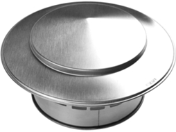 Tampa De Chaminé Em Aço Inoxidável 304 Para Coifa De Ventilação No Telhado