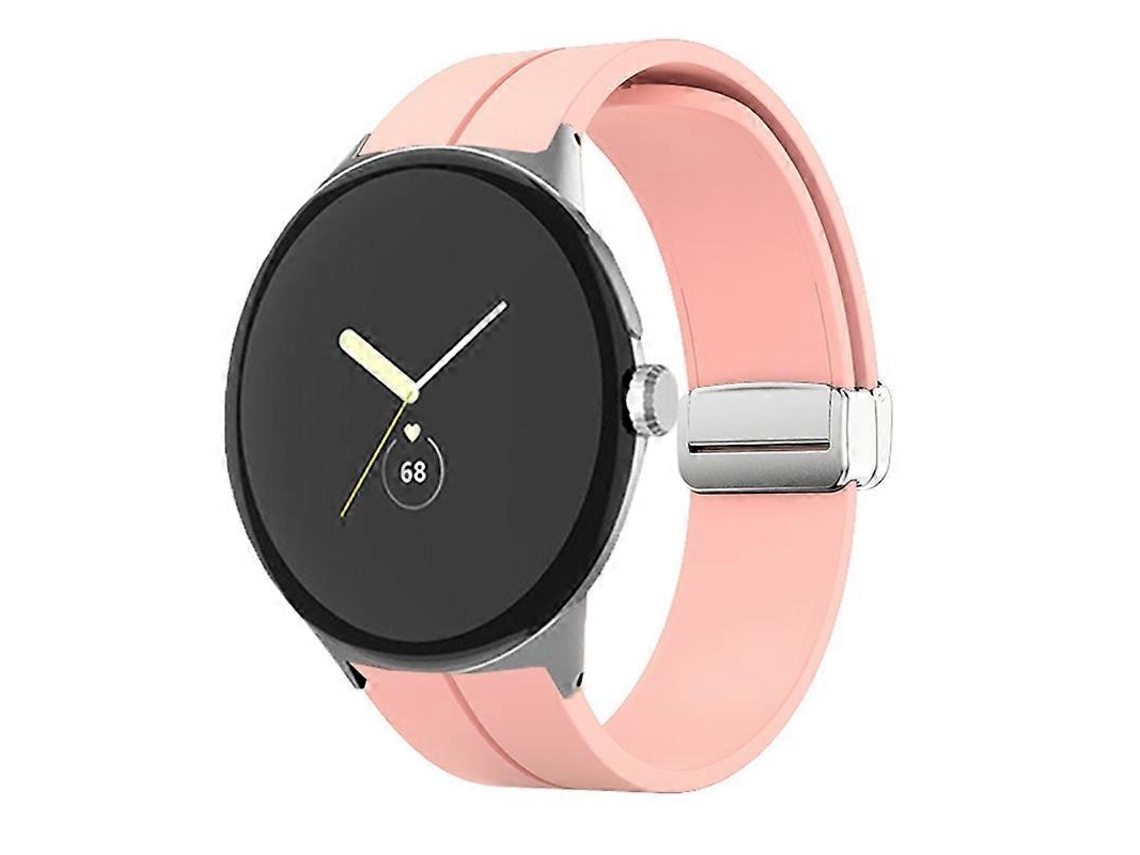 Pulseira De Silicone Dobrável De Cor Sólida Para Google Pixel Watch
