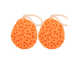 Esponja de Banho Suave LAXISCREED para Bebê Laranja