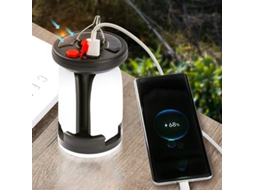 Lanterna Solar Camping Recarregável 500lm 2000mah