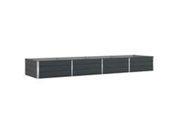 Conjunto 1 Vaso De Jardim Vidaxl Antracite Aço (385 X 100 X 45 Cm)