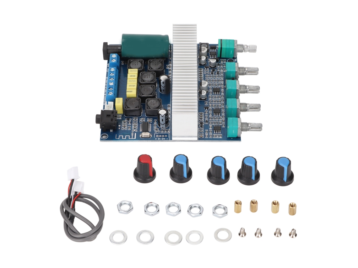 Aetheria placa Amplificador Subwoofer 2.1 Canais Hifi Alto Poder Controle Graves/agudos Bt 5.0 Dc12 24v