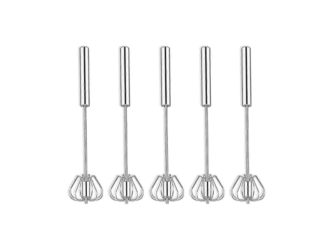 Whisk Semi-automático Aço Inoxidável Para Misturar E Bater Ovos