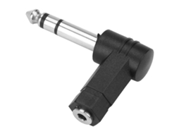 Laxiscreed Adaptador De Áudio 3.5mm Para 6.35mm Com Design De 90º E Compatibilidade Universal