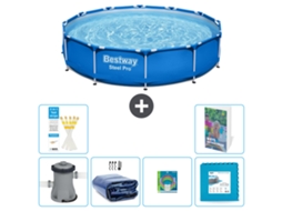 Piscina Bestway Steel Pro Redonda 305x76 Cm 5 peças S229 BESTWAY